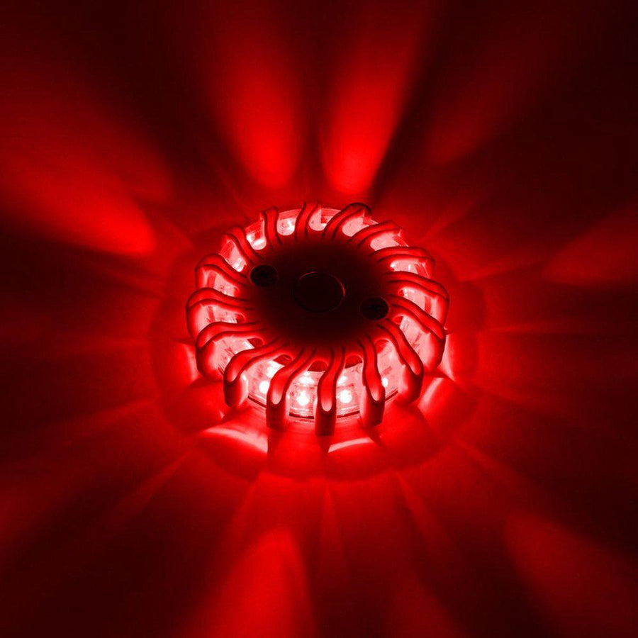 LED's Light Kabellose LED-Taschenlampe mit Batterien – 9 Modi – Magnetisch und wasserdicht – Rot - LED.de