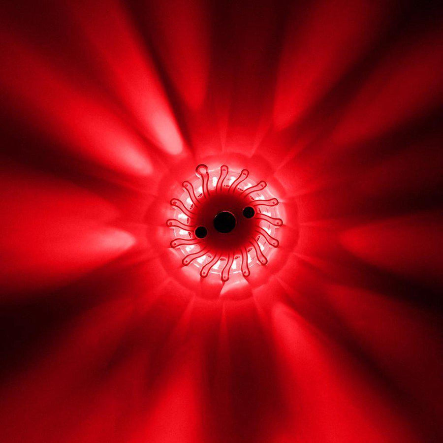 LED's Light Kabellose LED-Taschenlampe mit Batterien – 9 Modi – Magnetisch und wasserdicht – Rot - LED.de
