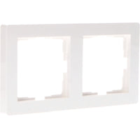 Doppelrahmen für Wandsteckdose - Universal - 55 x 55 mm - Weiß - LED.de