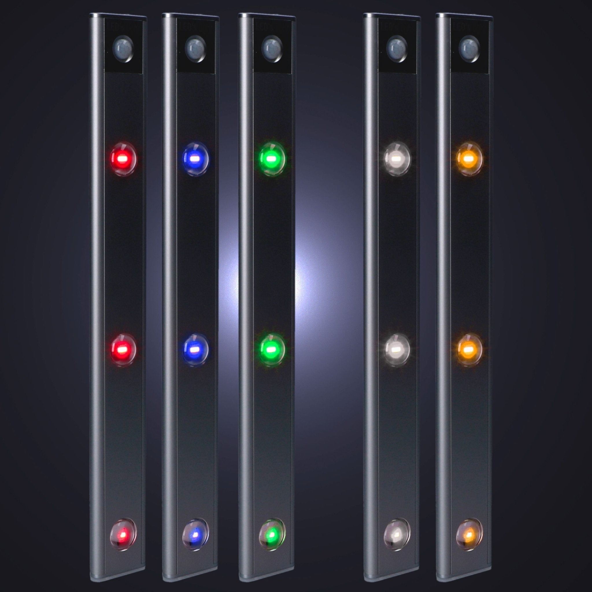 LED's Light EasyFix Kastverlichting onderbouwverlichting met Bewegingssensor - RGB functie - 3 lichtpunten - Draadloos en oplaadbaar - 35 cm Kastverlichting LED.nl
