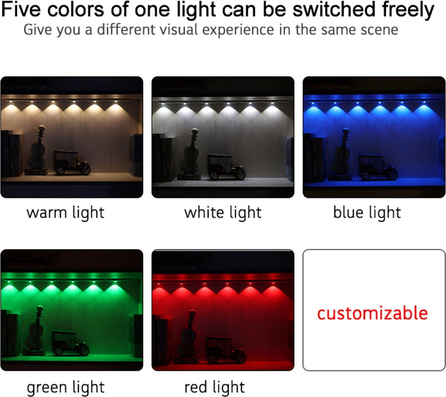 LED's Light EasyFix Cabinet Lighting with Motion Sensor - RGB function - 3 light points - Wireless and rechargeable - 35 cm - LED.nl
