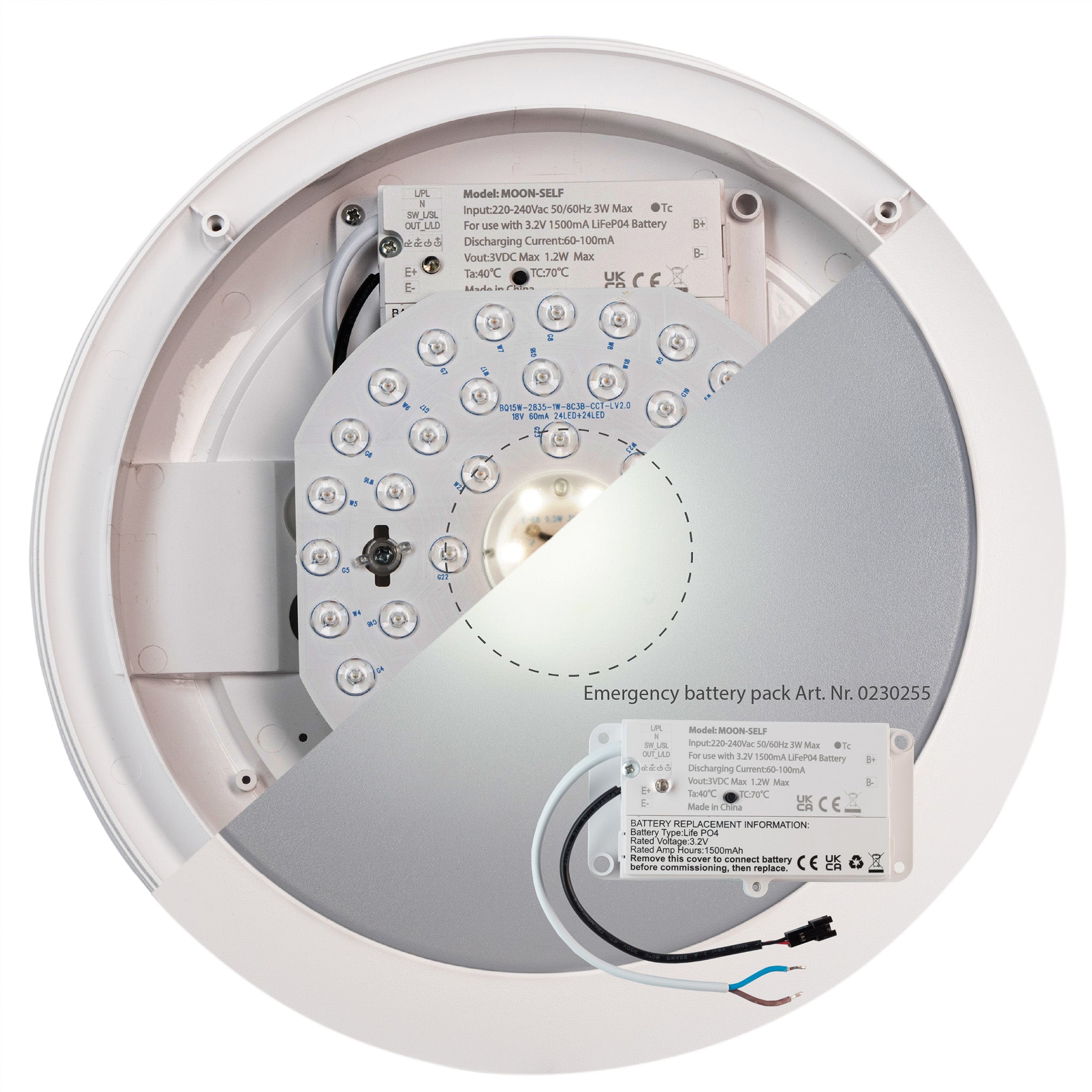 EasyFix LED Plafondlamp 30 cm - Lichtkleur en lichtsterkte dimbaar - Waterdicht - IP66 - LED.nl