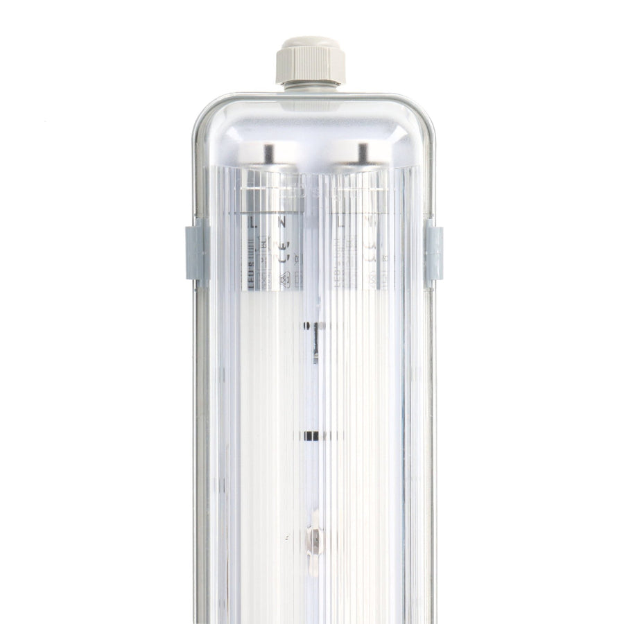 LED's Light Dubbele LED TL lamp 60 cm - compleet met LED buizen - Binnen en buiten - 2200 lm - 2x6W - 4000K - 185lm/w - Energielabel B TL verlichting LED.nl