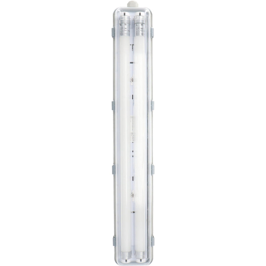 LED's Light Dubbele LED TL lamp 60 cm - compleet met LED buizen - Binnen en buiten - 2200 lm - 2x6W - 4000K - 185lm/w - Energielabel B TL verlichting LED.nl
