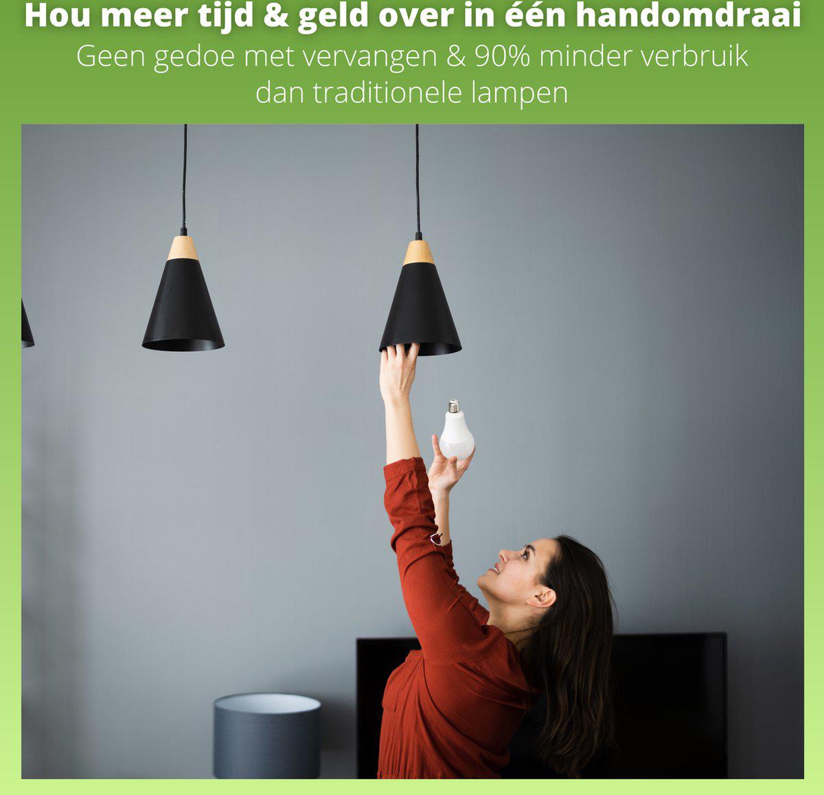 Elite LED Filament Lamp E27 Helder - Gaan tot 25 jaar mee - Warm wit - 3.8W vervangt 60W - LED.nl