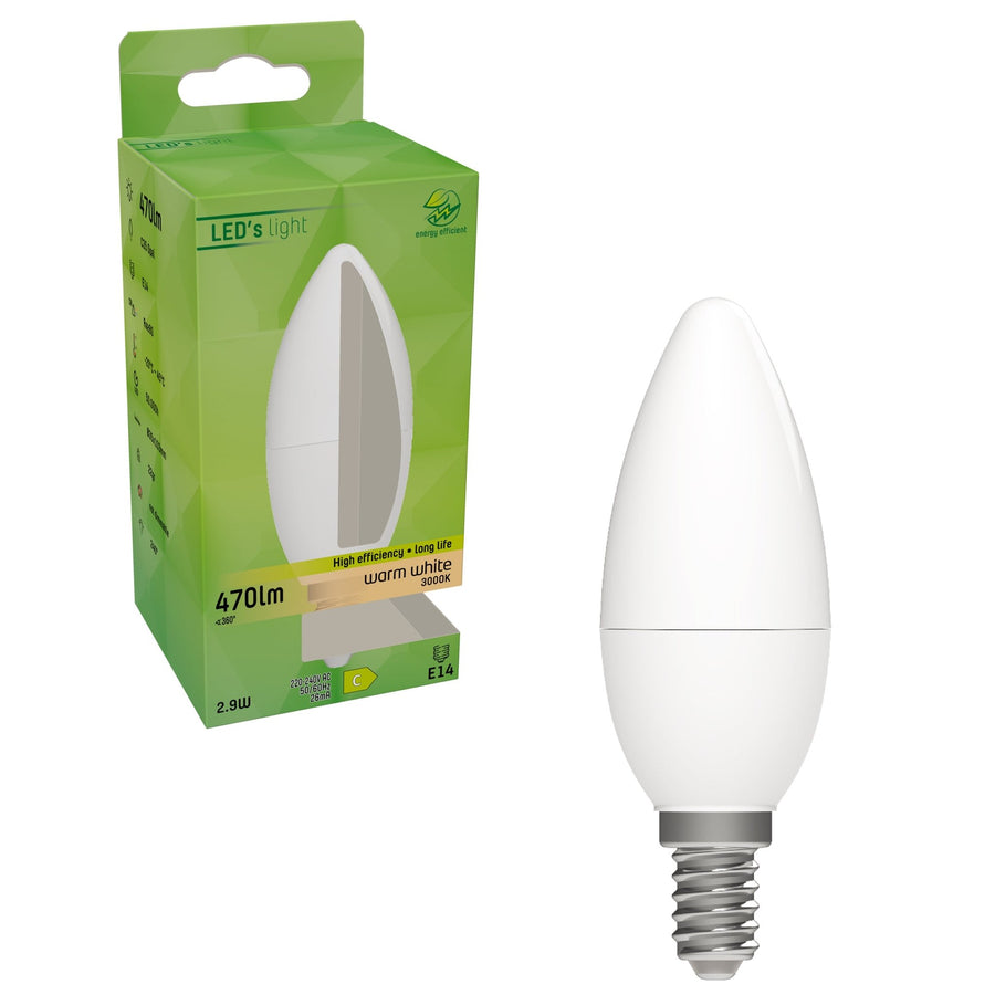 Elite LED Lampe mit E14 Fassung - Hält bis zu 25 Jahre - 2W ersetzt 40W - 470 lm - Warmweiß - LED.de