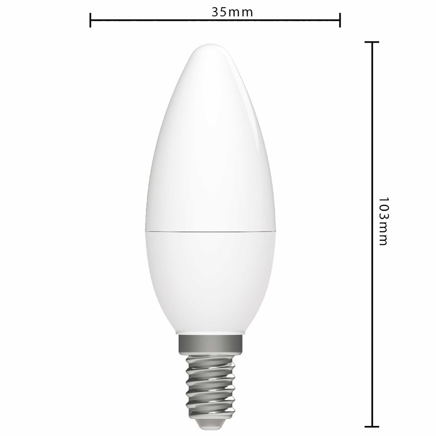 Elite LED Lampe mit E14 Fassung - Hält bis zu 25 Jahre - 2W ersetzt 40W - 470 lm - Warmweiß - LED.de