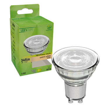 Elite LED-Lampe mit GU10-Fassung - Hält bis zu 25 Jahre - 2 W/50 W - 345 lm - Warmweiß - LED.de