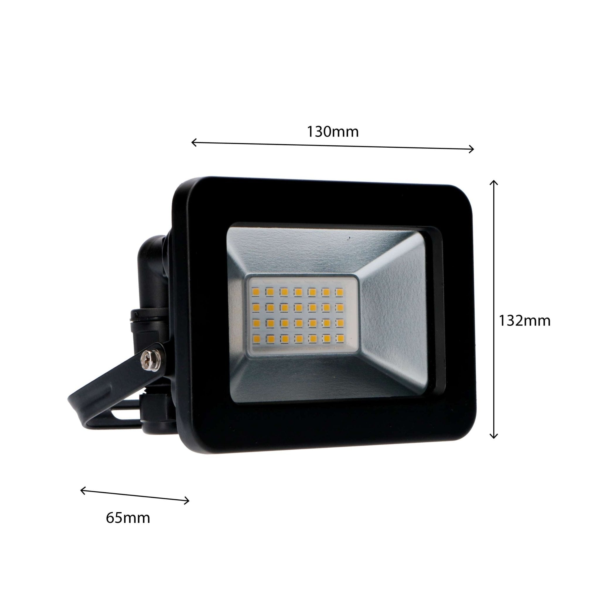 LED's Light Verstralers 2200 - Waterdicht IP65 - 20W - Zwart Schijnwerpers LED.nl
