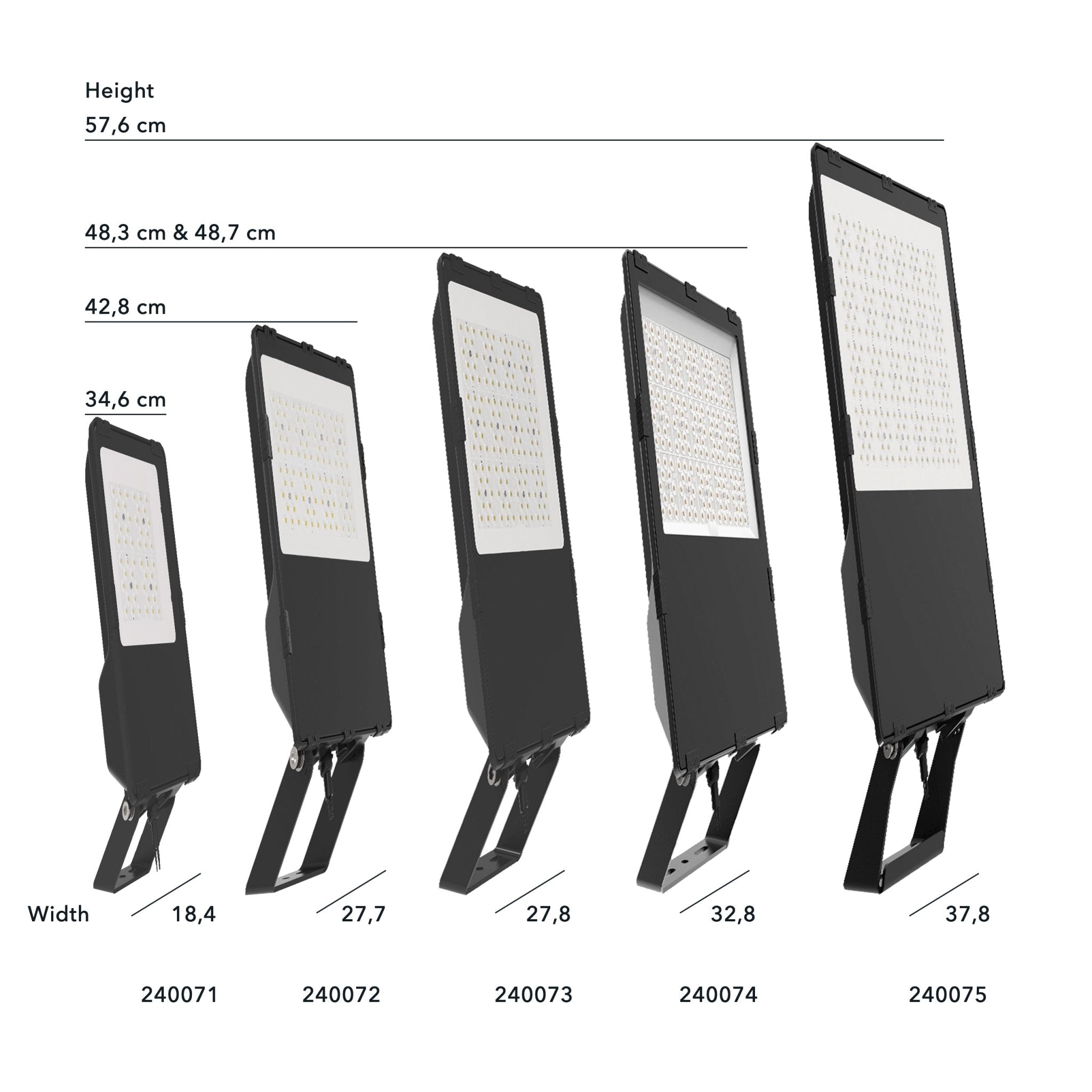 HeavyDuty LED Schijnwerper 100W - Waterdicht (IP66) & Corrosiebestendig (C4) - Zwart - LED.nl