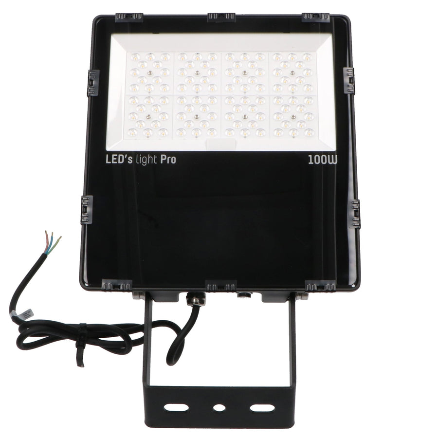 LED's Light pro HeavyDuty LED Schijnwerper 100W - Waterdicht (IP66) & Corrosiebestendig (C4) - Zwart Schijnwerpers LED.nl