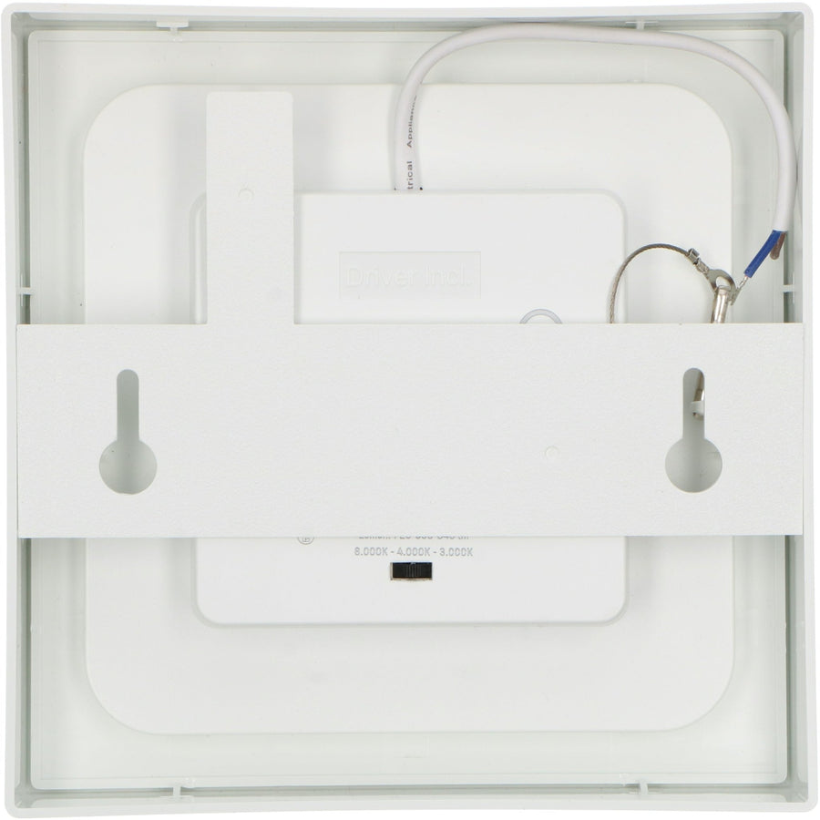 LED's Light LED Inbouwspot opbouwspot vierkant 15 cm - CCT - Dimbaar - Inbouw en opbouw - 1200 lm - Zaagmaat 147×147mm – Wit Plafondlampen LED.nl