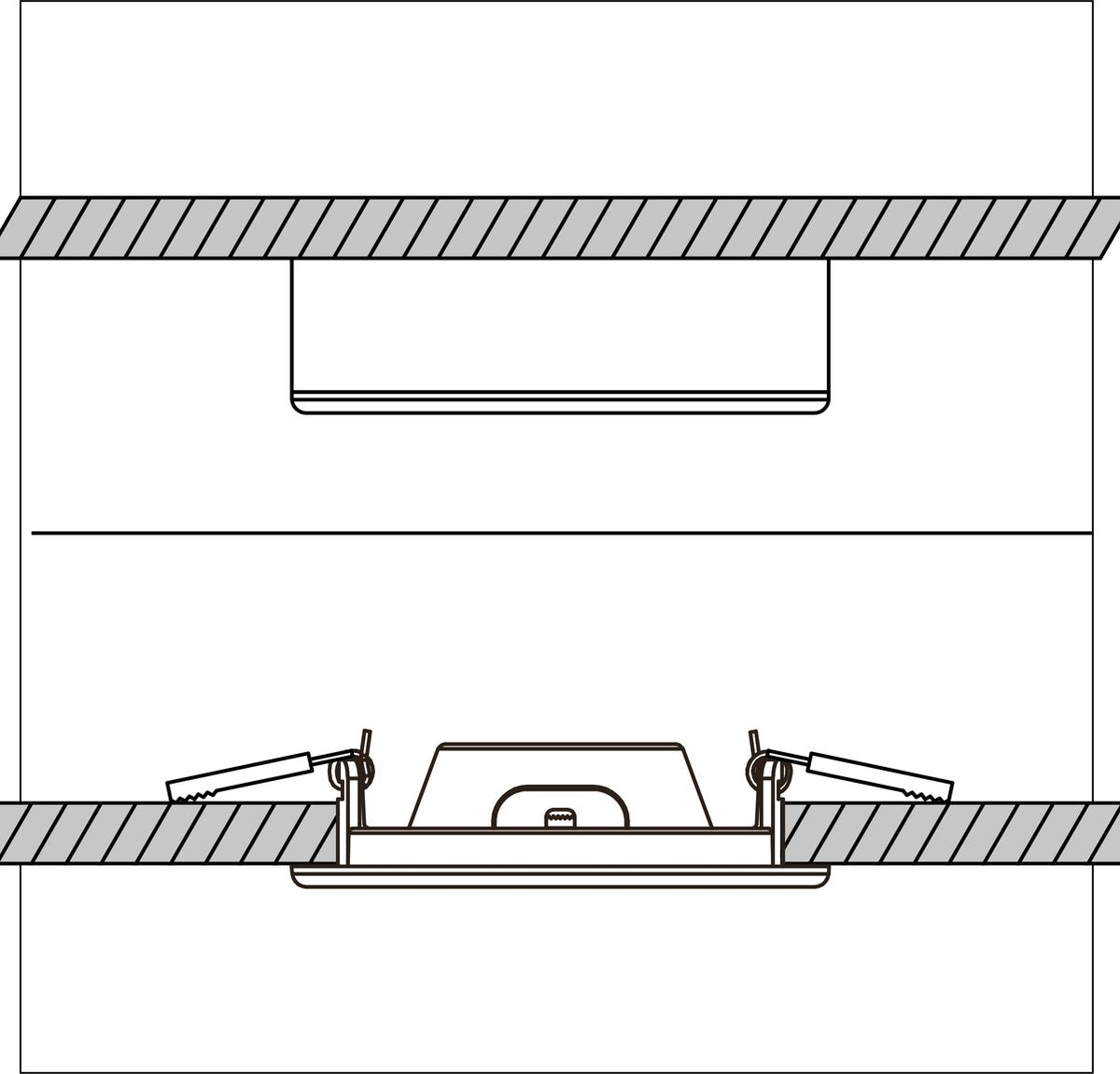 Inbouw/Opbouw LED Plafondlamp CCT Ø 20 cm rond - Dimbaar - warm en koud wit Plafondlampen LED.nl