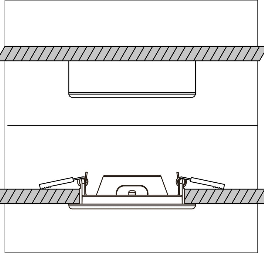 LED's Light Inbouw/Opbouw LED Plafondspot CCT Ø 15 cm - Dimbaar - warm en koud wit - Zaagmaat Ø 150mm – Wit Spotjes LED.nl