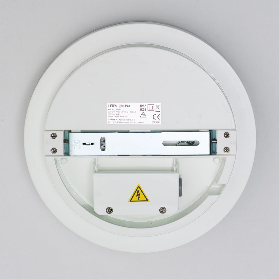 Industrial Waterdichte LED Plafondlamp ø 33 cm - Voor Binnen & Buiten - Koel wit Plafondlampen LED.nl