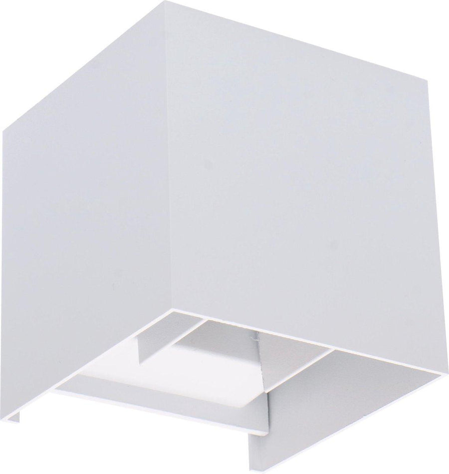 LED's Light Kubus LED Wandlamp voor buiten - Omhoog&Omlaag licht - IP65 - Wit Wandlampen LED.nl