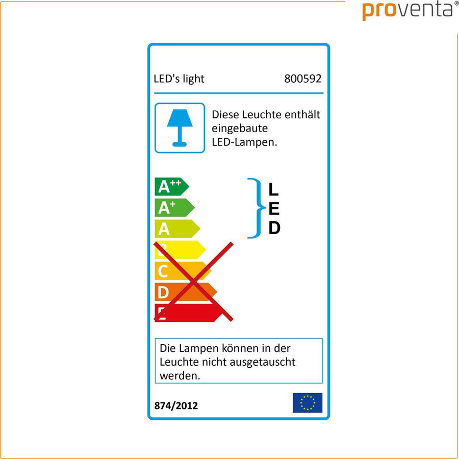 LED's Light Universal Deckenleuchte 1500 - Badezimmergeeignet IP44 - Warmweiß (3000K) - 30 cm - LED.de