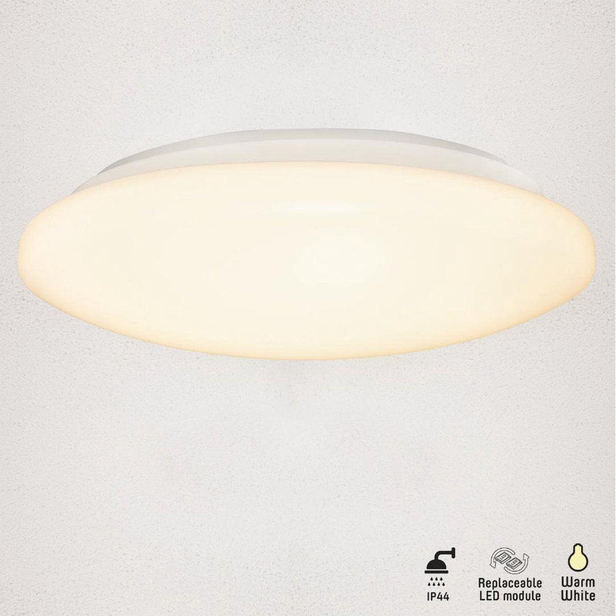 LED's Light Universele Plafondlamp 1600 - Geschikt voor badkamer IP44 - Warm wit (3000K) - 37 cm Plafondlampen LED.nl