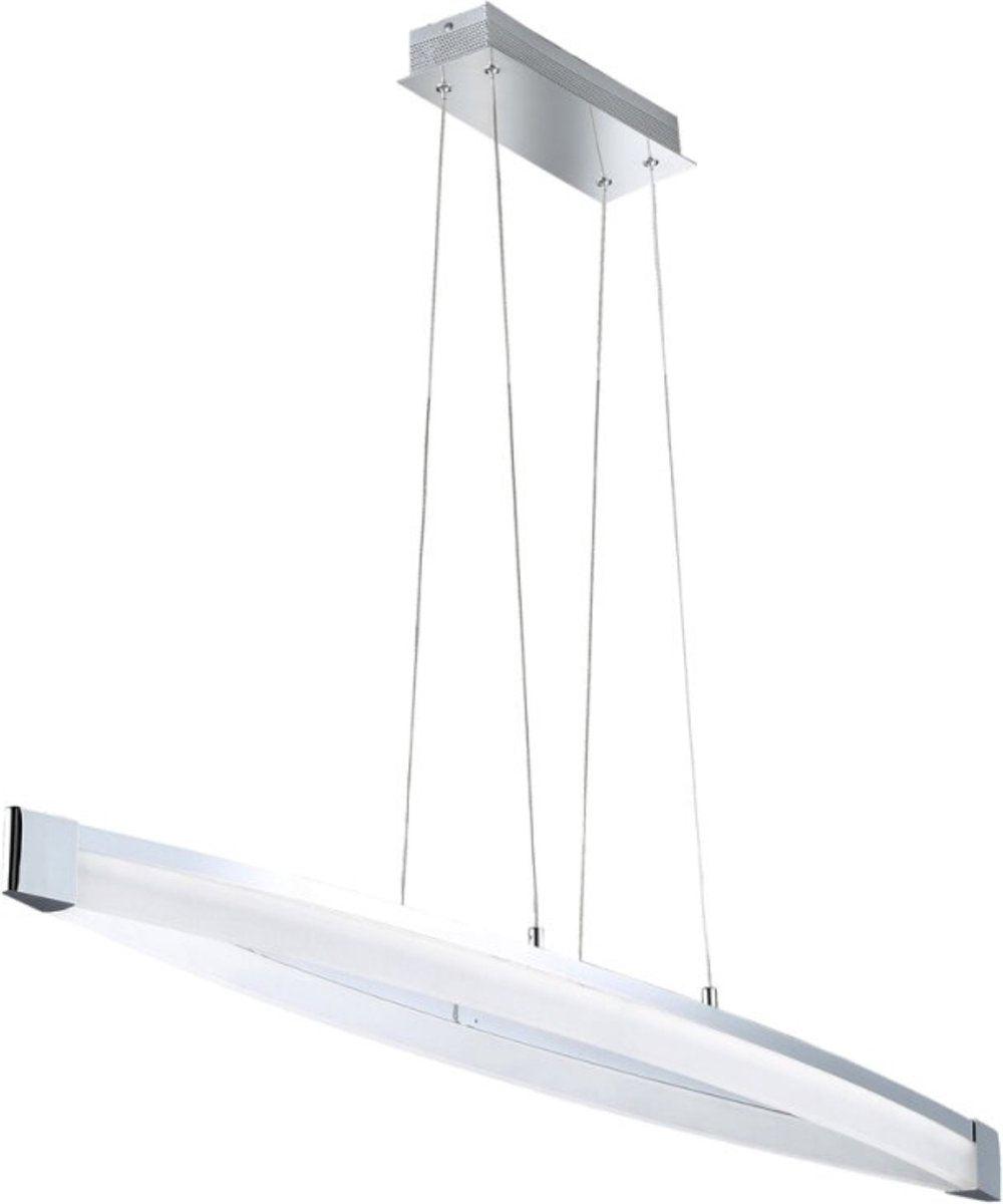 LED Hanglamp V linear - Dimbaar warm wit licht - In hoogte verstelbaar - Zilver - LED.nl