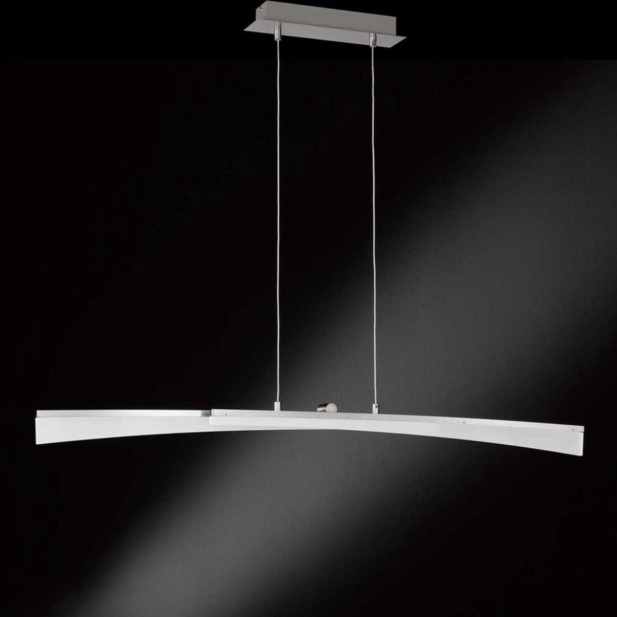 LED Hanglamp X linear - Zwenkbaar - Warm wit licht - Inkortbaar - Zilver - LED.nl