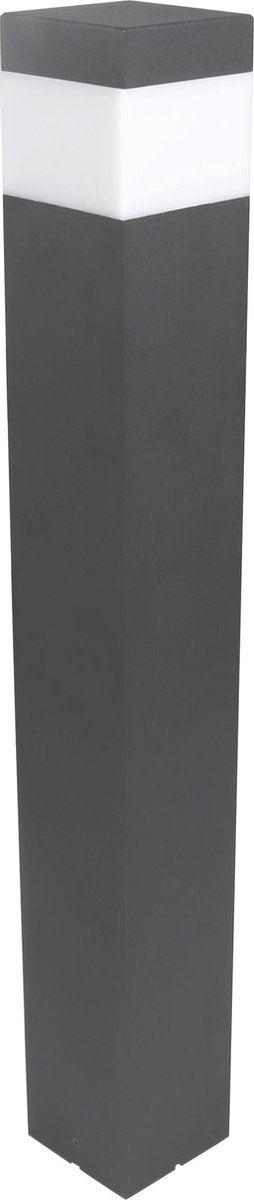 LED Lantaarnpaal Mat met E27 fitting - IP44 - Sora - 76 cm - Grijs - LED.nl