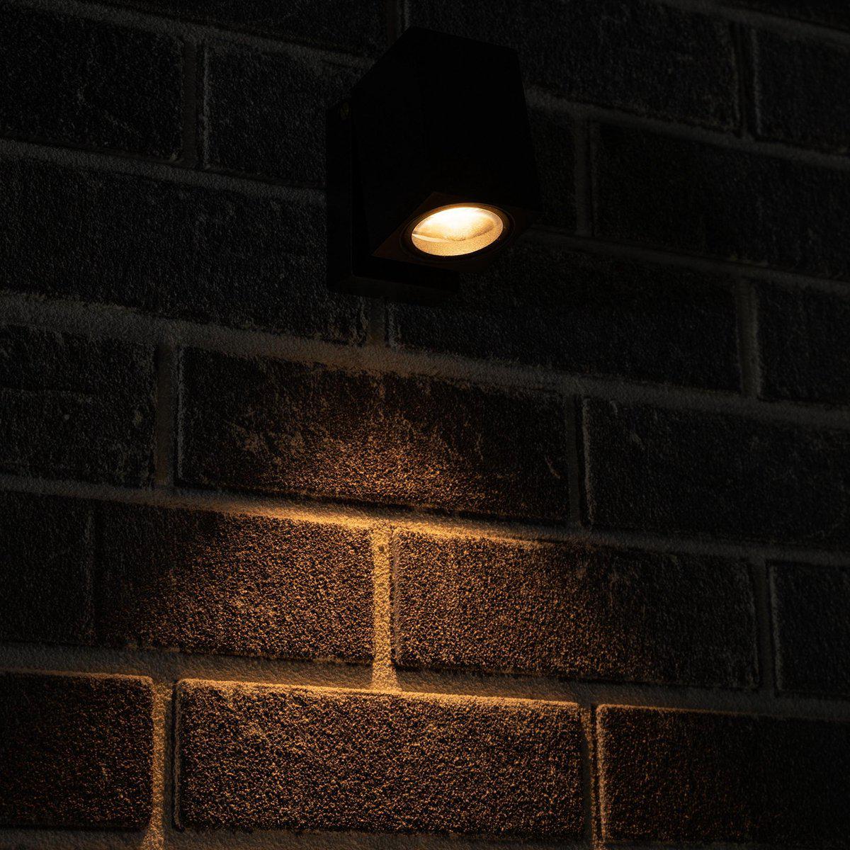 3 pack - LED's Light Kantelbare LED Buitenlamp - GU10 fitting - IP44 - Zwart - Model Lucca Spotjes LED.nl