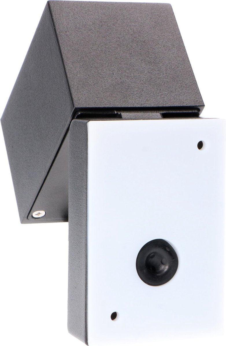 3 pack - LED's Light Kantelbare LED Buitenlamp - GU10 fitting - IP44 - Zwart - Model Lucca Spotjes LED.nl