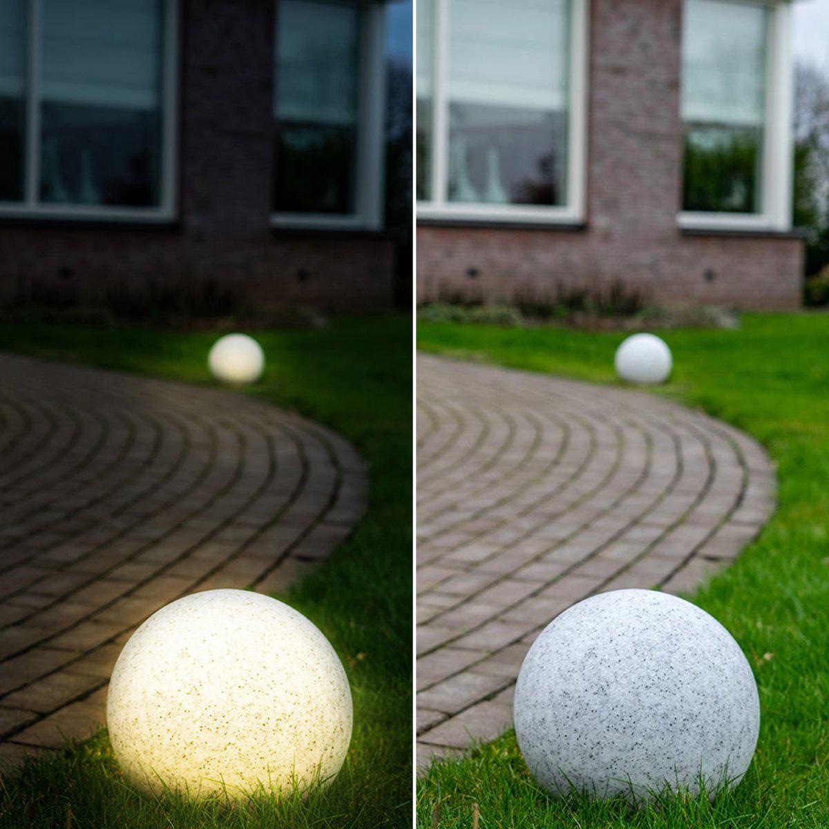 LED Padverlichting Steen 20 cm met sensor - Automatisch aan en uit - IP65 Waterdicht - LED.nl