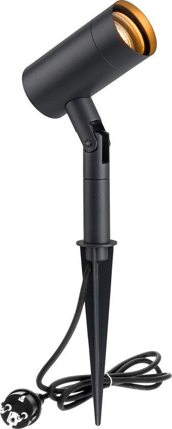 LED Prikspot met stekker - Kantelbaar - GU10 fitting - IP54 - Forio - Antraciet - LED.nl