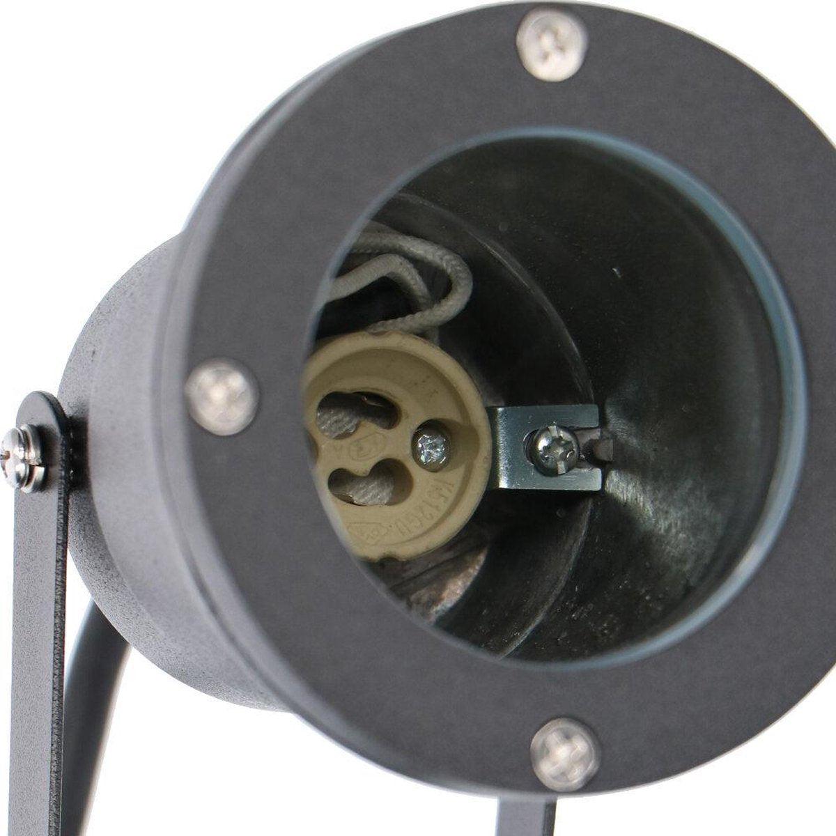 LED Prikspot met stekker - Kantelbaar - GU10 fitting - IP54 - Melfi - Zwart - LED.nl