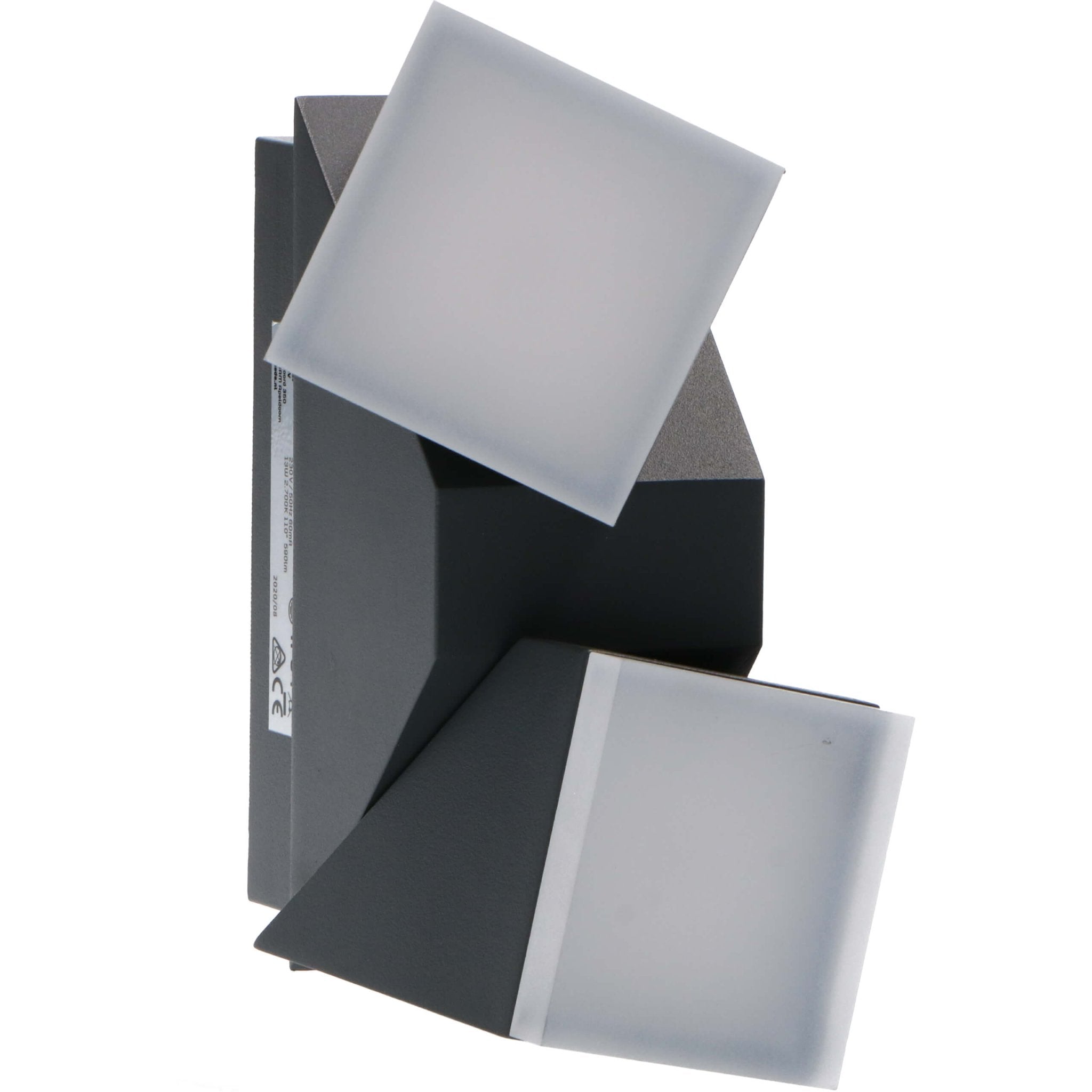 LED Wandlamp buiten - 2 lichts - Draaibaar - Warm wit licht - IP54 - Terni - Antraciet - LED.nl
