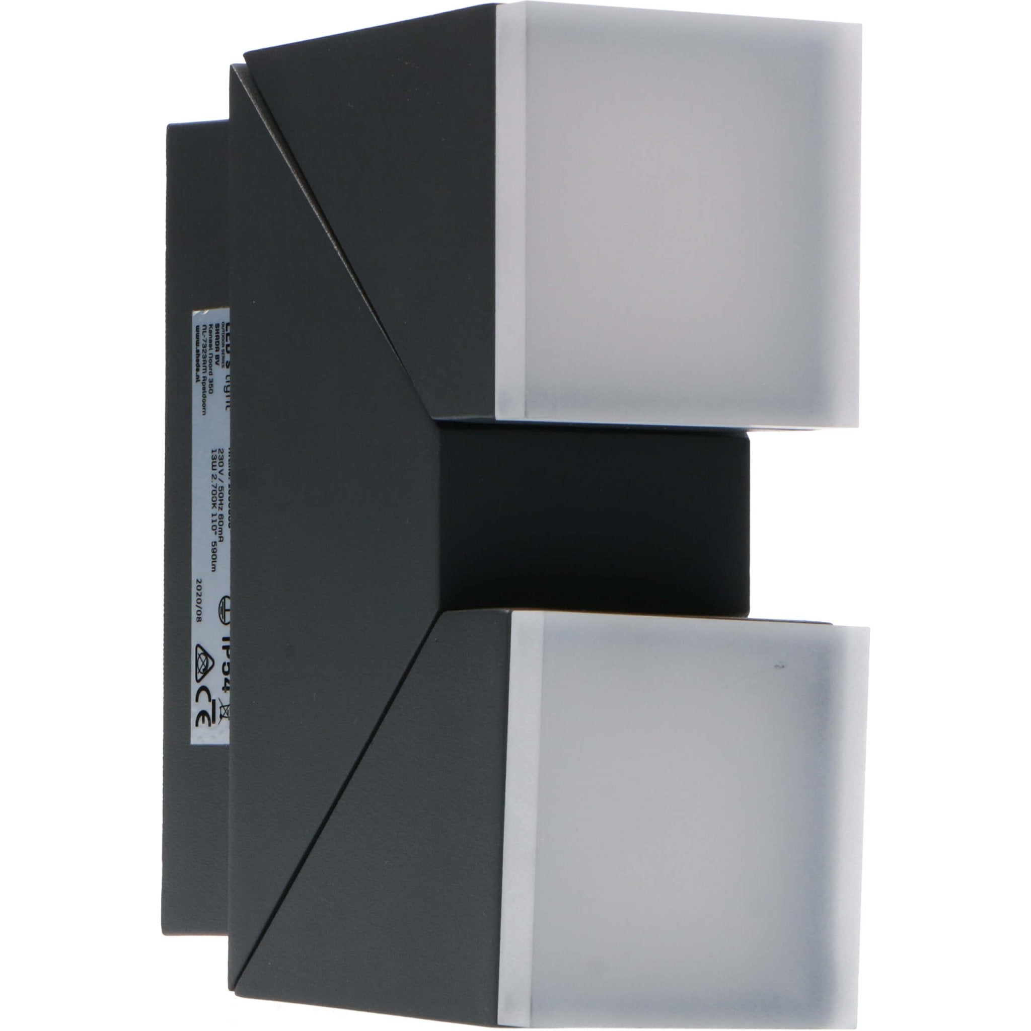 LED Wandlamp buiten - 2 lichts - Draaibaar - Warm wit licht - IP54 - Terni - Antraciet - LED.nl