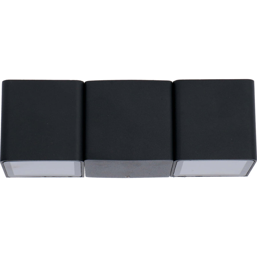 2 pack LED's Light 4-lichts Wandlamp Buiten - Model Aversa - Warm wit - IP54 waterdicht - Antraciet Wandlampen LED.nl