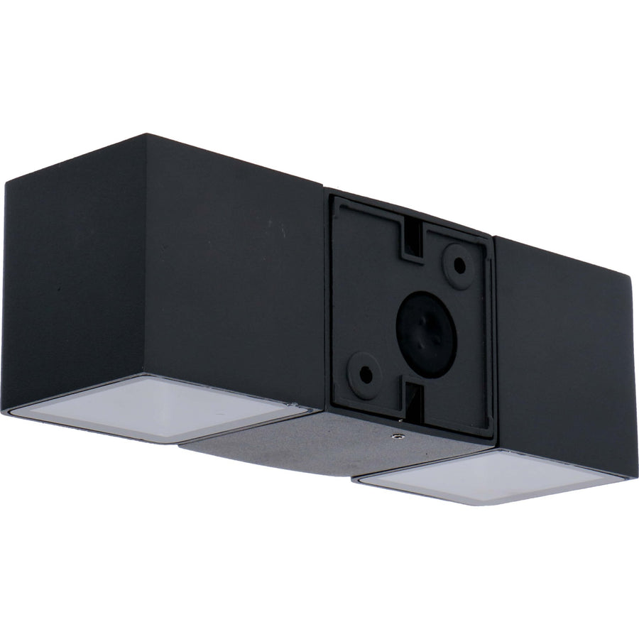 2 pack LED's Light 4-lichts Wandlamp Buiten - Model Aversa - Warm wit - IP54 waterdicht - Antraciet Wandlampen LED.nl