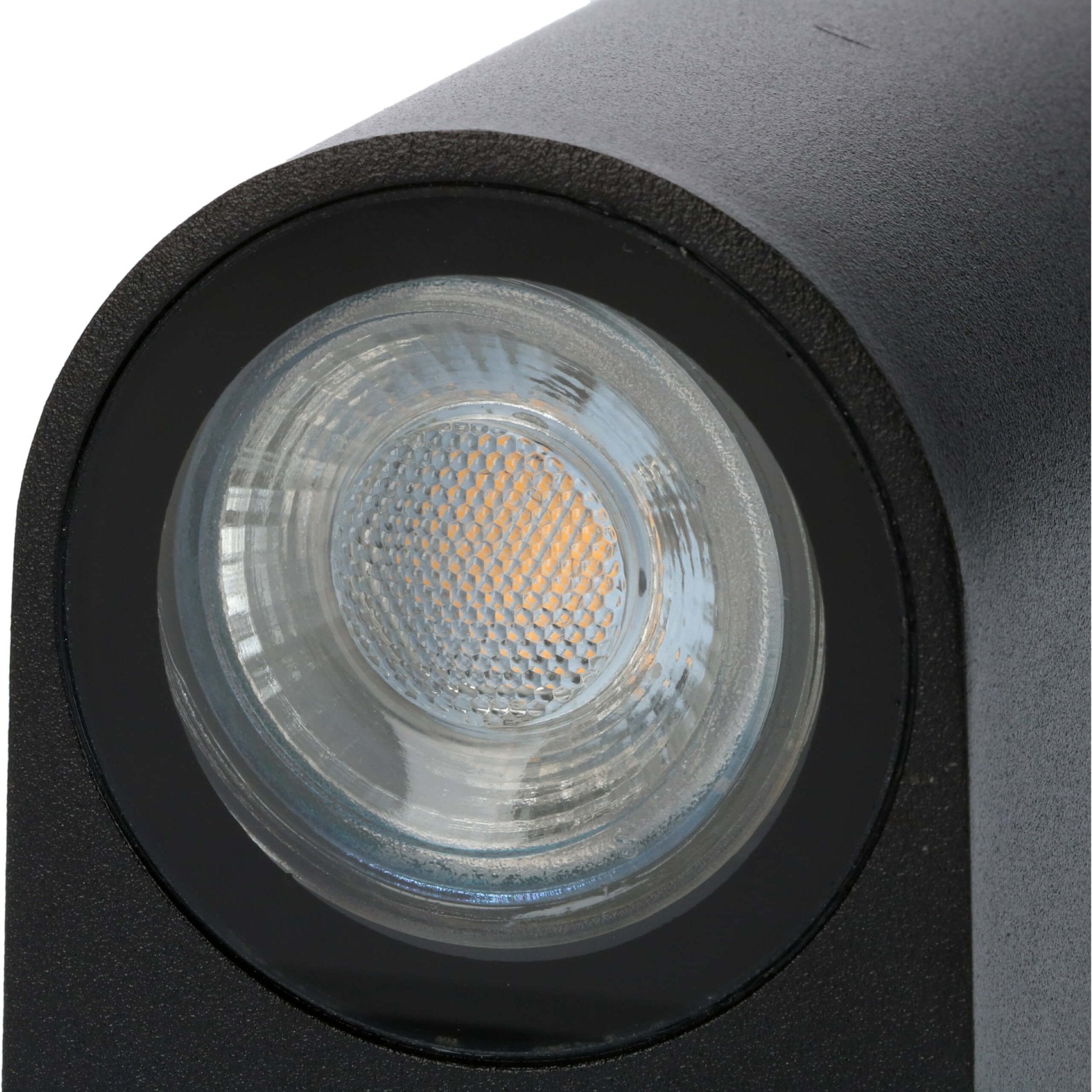 LED's Light LED Wandlamp buiten - Cilinder met 2 x GU10 fitting - Model Sapri - IP44 - Zwart Wandlampen LED.nl