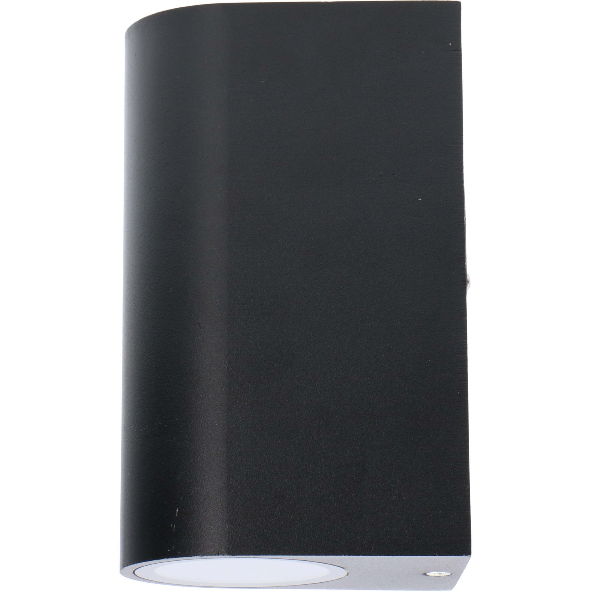 LED's Light LED Wandlamp buiten - Cilinder met 2 x GU10 fitting - Model Sapri - IP44 - Zwart Wandlampen LED.nl