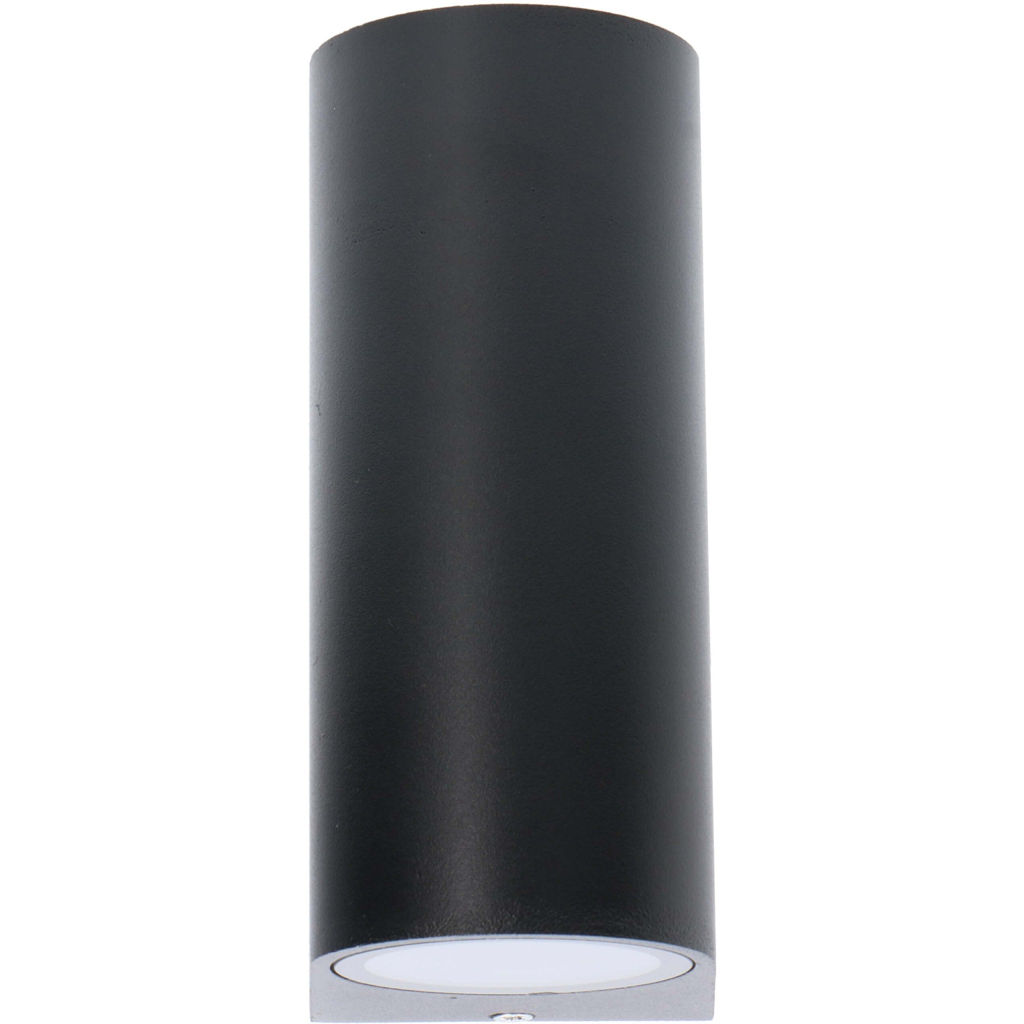 LED's Light LED Wandlamp buiten - Cilinder met 2 x GU10 fitting - Model Sapri - IP44 - Zwart Wandlampen LED.nl