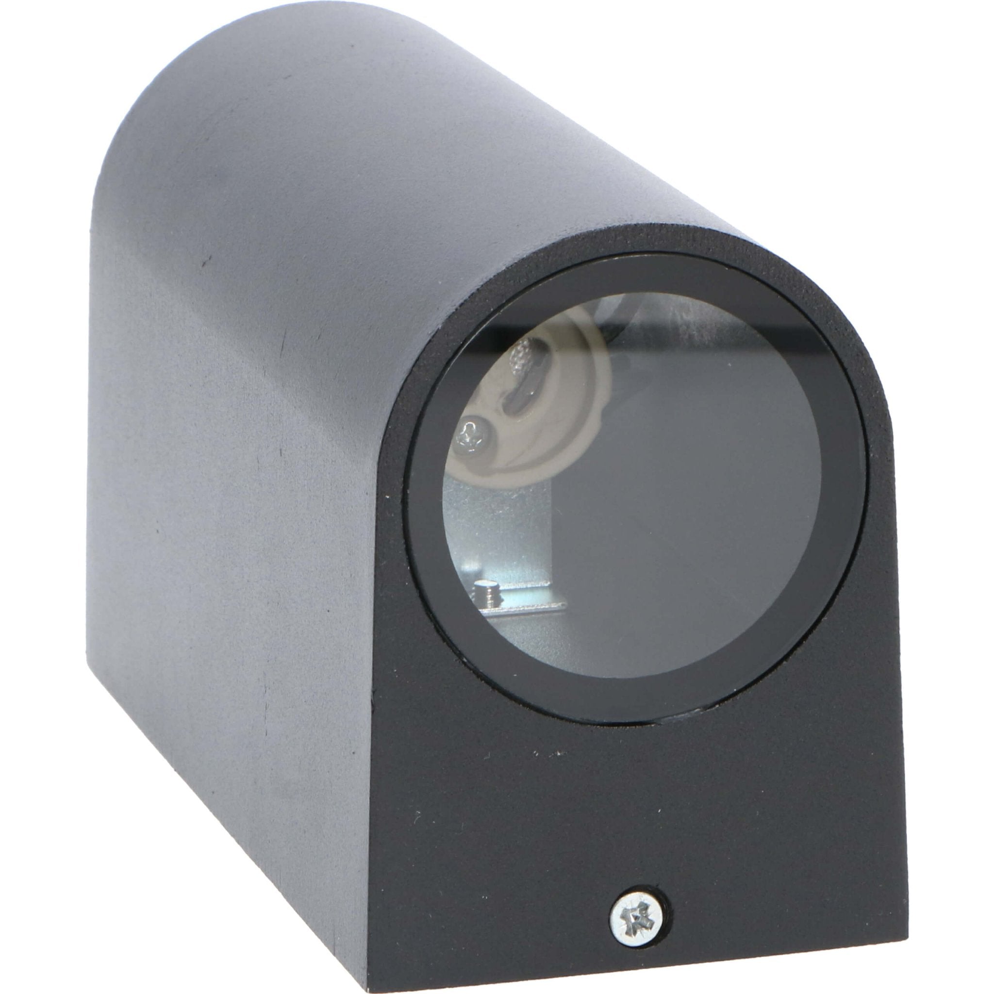 LED's Light LED Wandlamp buiten - Cilinder met 2 x GU10 fitting - Model Sapri - IP44 - Zwart Wandlampen LED.nl