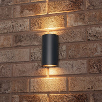LED's Light LED Wall Lamp Outdoor - Half cylinder with 2 light points - Model Siena - IP44 - Anthracite - LED.nl