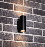 LED Wandlamp buiten met 2 x GU10 fitting - Rond - Carpi - IP44 - Antraciet - LED.nl