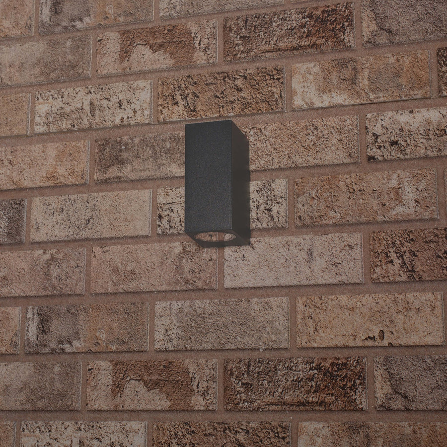 LED's Light LED Outdoor lamp with GU10 fitting - Rectangle - IP44 - Anthracite - Model Milan - LED.nl