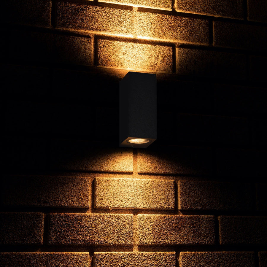 LED's Light LED Outdoor lamp with GU10 fitting - Rectangle - IP44 - Anthracite - Model Milan - LED.nl