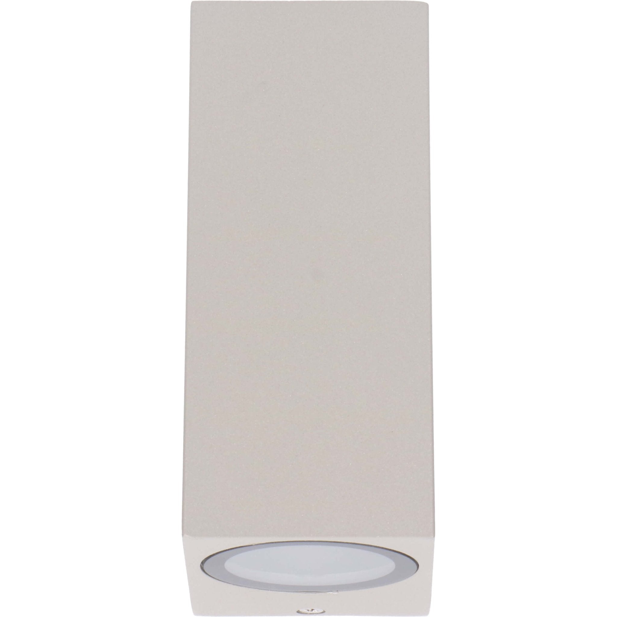LED Wandlamp buiten met GU10 fitting - Milaan - Rechthoek - IP44 - Grijs - LED.nl