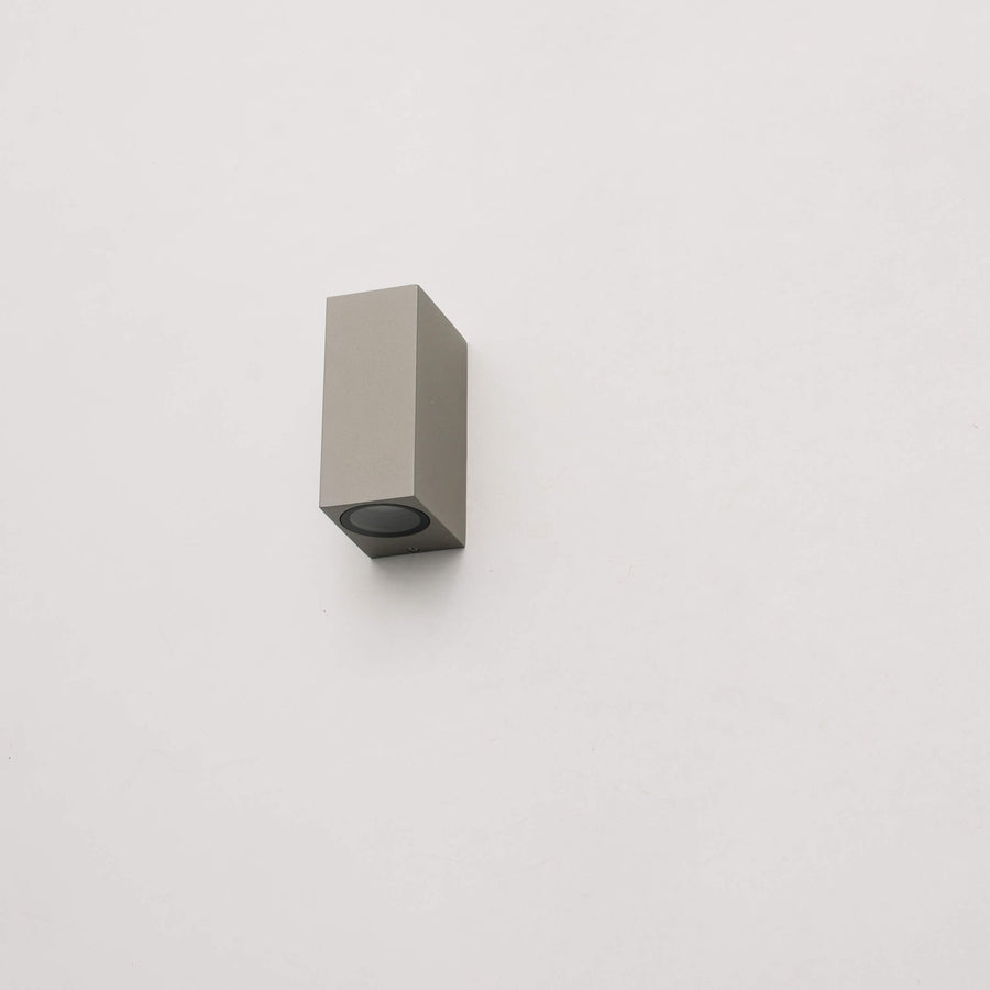 LED's Light LED Outdoor Lamp with GU10 Fitting - Rectangle - IP44 - Gray - Model Milan - LED.nl