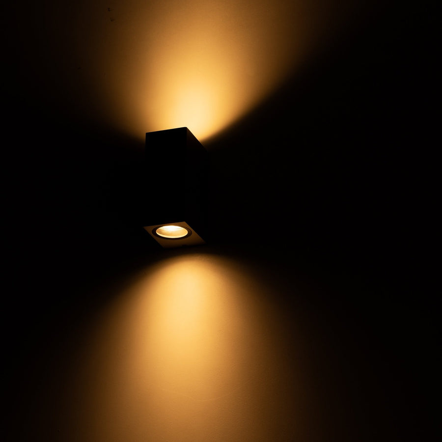 LED's Light LED Outdoor Lamp with GU10 Fitting - Rectangle - IP44 - Gray - Model Milan - LED.nl