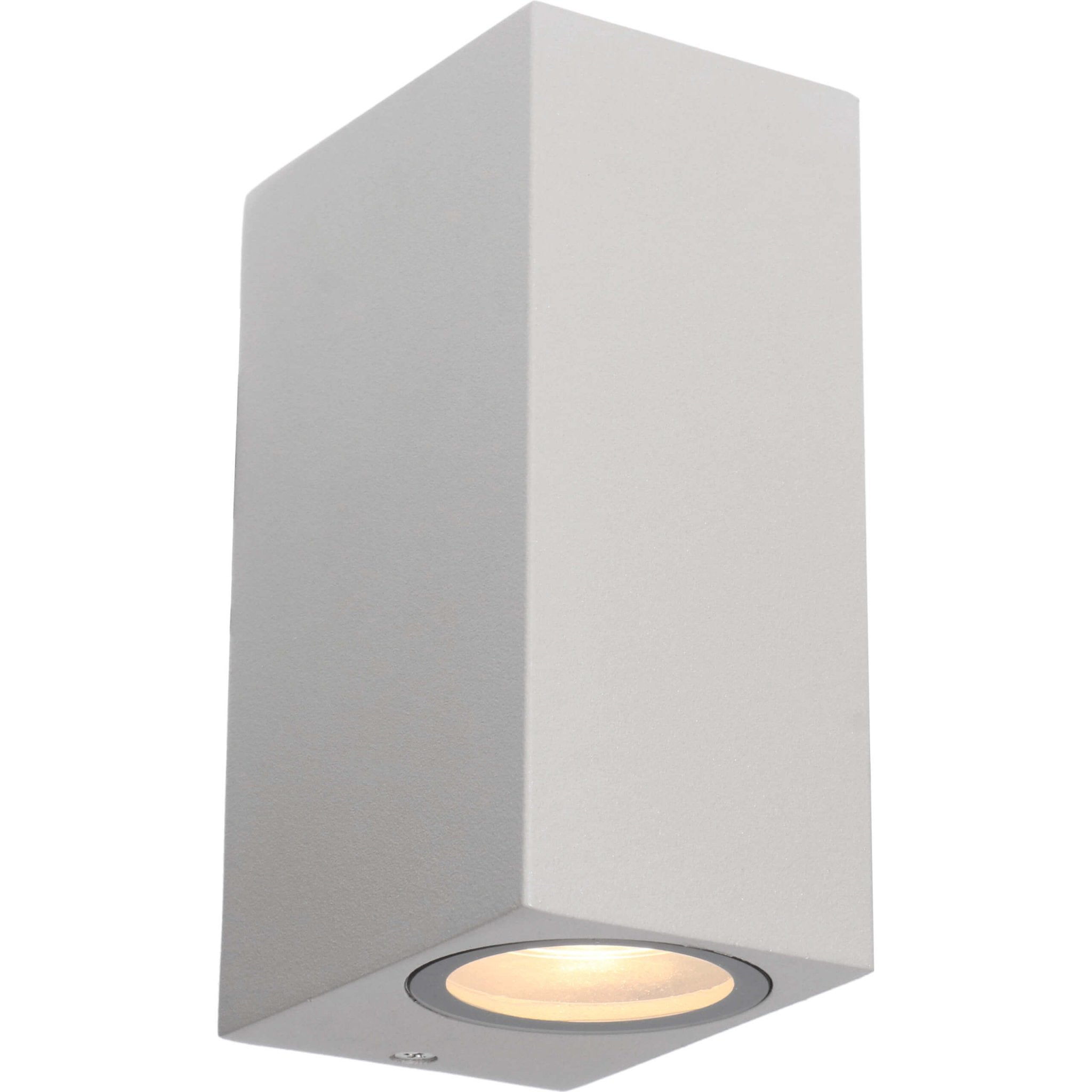 LED Wandlamp buiten met GU10 fitting - Milaan - Rechthoek - IP44 - Grijs - LED.nl