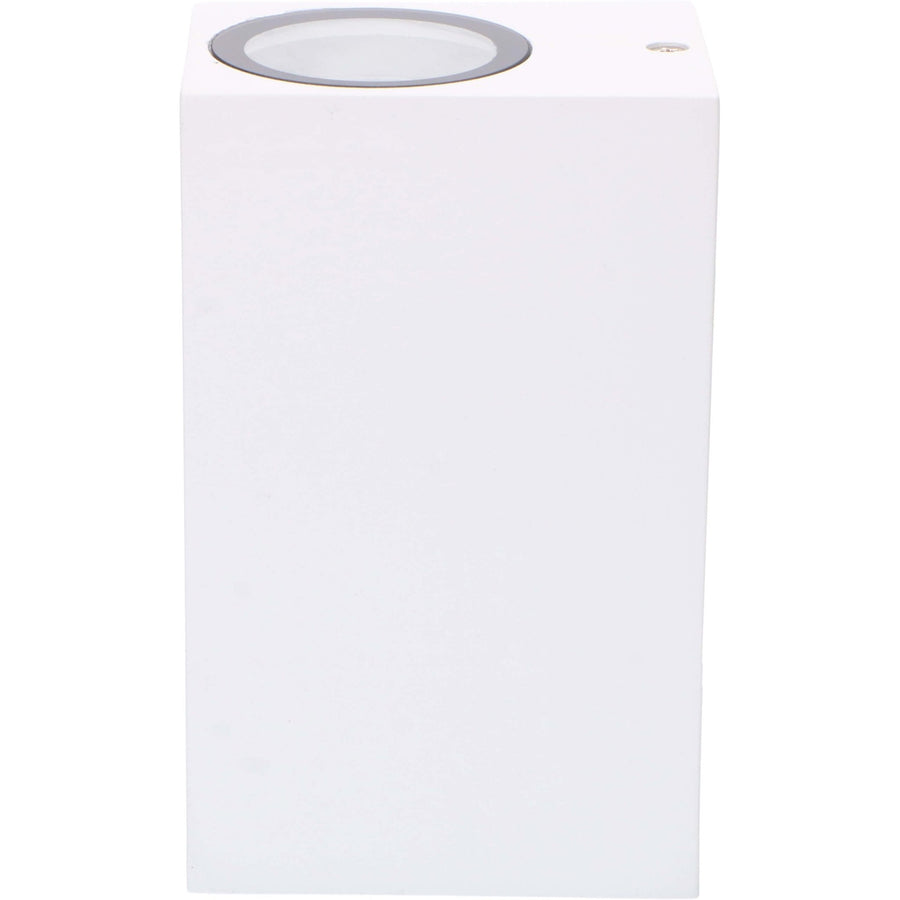 4 pack - LED's Light LED Buitenlamp met GU10 fitting - Rechthoek - IP44 - Wit - Model Milaan Wandlampen LED.nl