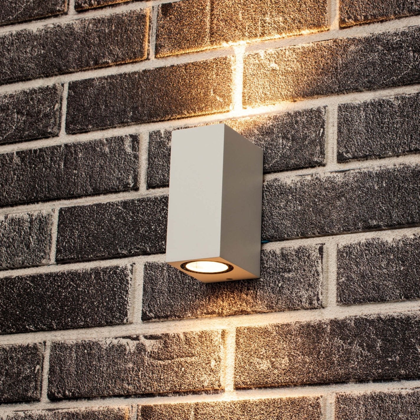 LED Wandlamp buiten met GU10 fitting - Milaan - Rechthoek - IP44 - Wit - LED.nl