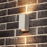 LED Wandlamp buiten met GU10 fitting - Milaan - Rechthoek - IP44 - Wit - LED.nl