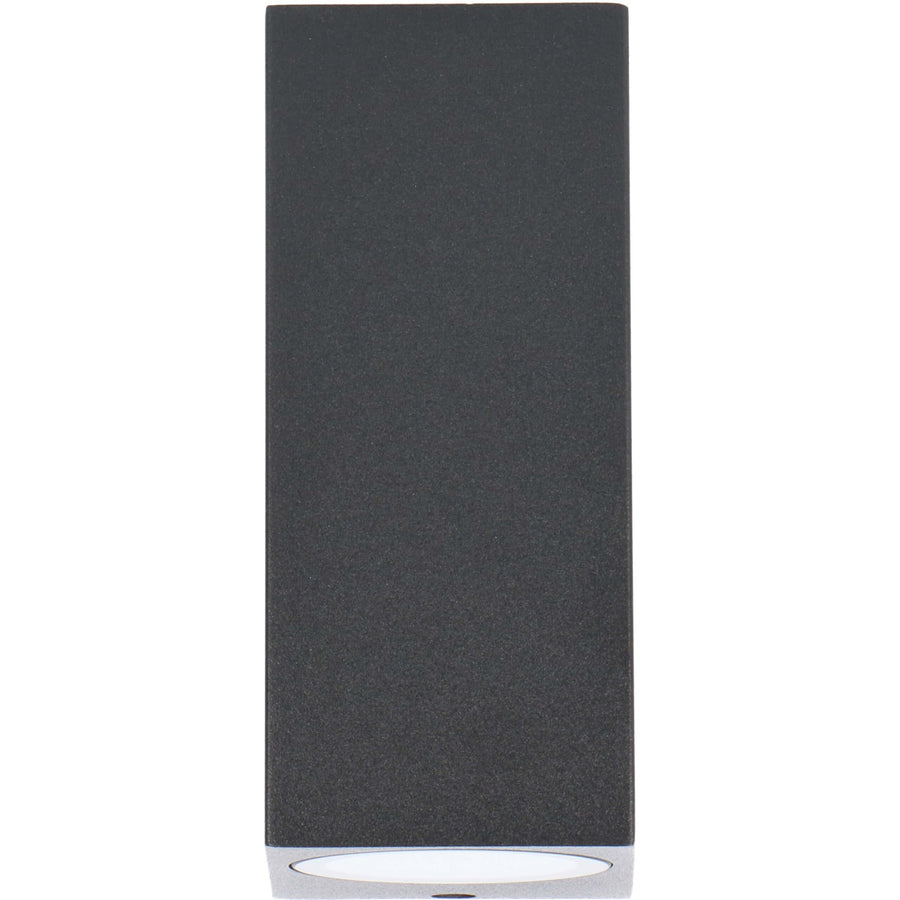 6 pack - LED's Light LED Buitenlamp met GU10 fitting - Rechthoek - IP44 - Zwart - Model Milaan Wandlampen LED.nl